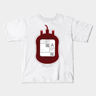 A+ Blood Bags Kids T-Shirt